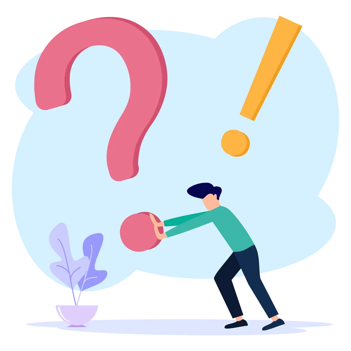 person pushing over a question mark asking do i have to have medicare part d