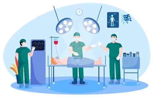 Doctors performing Medicare-approved surgery