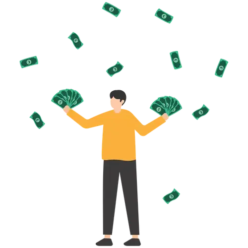 man earning money in retirement