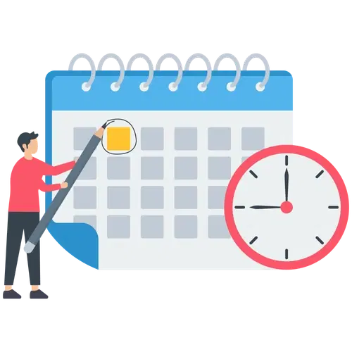 Person marking Medicare AEP on their calendar